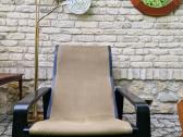 Vintažinis mid century modern fotelis-šezlongas - nuotraukos Nr. 4
