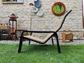Vintažinis mid century modern fotelis-šezlongas - nuotraukos Nr. 22