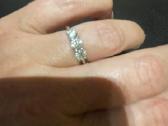Platinos žiedas su 0.77ct. briliantais - nuotraukos Nr. 13