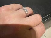 Platinos žiedas su 0.77ct. briliantais - nuotraukos Nr. 14