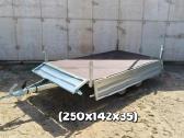 Nauja 2.5x1.4m dviašė priekaba - nuotraukos Nr. 2