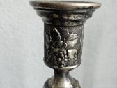 Dvi ornamentuotos žvakidės, sidabruotos - nuotraukos Nr. 4