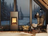 Nauja plieninė krosnelė Saven Vatra 6.5kw šamotinė