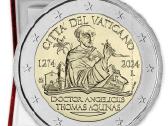 Vatikano 2€ monetos 2024 Tomas Akvinietis! - nuotraukos Nr. 2