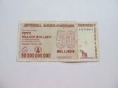 50 bilijonu doleriu , Zimbabvė , 2008