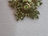 9k/375 auksinis pakabukas su 6,76ct peridotų. - nuotraukos Nr. 3