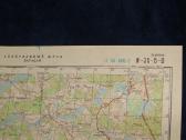 Žemėlapiai soviet genštabo 1:50 000 kariniai - nuotraukos Nr. 24