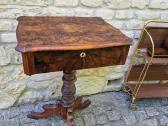 Vintažinis mid century rankdarbių staliukas - nuotraukos Nr. 9