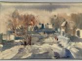 Paveikslas popierius akvarelė 57x45 cm - nuotraukos Nr. 2
