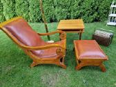 Vintažinis mid century fotelis su pakoju - nuotraukos Nr. 10