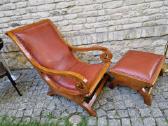 Vintažinis mid century fotelis su pakoju - nuotraukos Nr. 28
