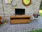 Vintažinė mid century žema konsolinė TV komoda