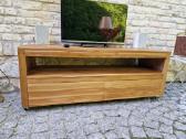 Vintažinė mid century žema konsolinė TV komoda - nuotraukos Nr. 6