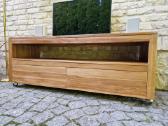 Vintažinė mid century žema konsolinė TV komoda - nuotraukos Nr. 7