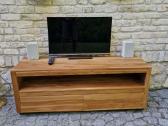 Vintažinė mid century žema konsolinė TV komoda - nuotraukos Nr. 11