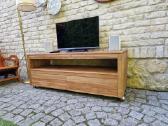 Vintažinė mid century žema konsolinė TV komoda - nuotraukos Nr. 12