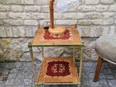 Vintažinė žalvarinė etažerė - nuotraukos Nr. 16