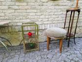 Vintažinė mid century žalvarinė lentyna-etažerė - nuotraukos Nr. 8