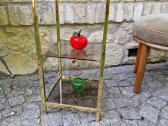 Vintažinė mid century žalvarinė lentyna-etažerė - nuotraukos Nr. 10