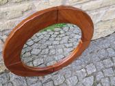 Vintažinis mid century tikmedžio rėmo veidrodis - nuotraukos Nr. 17