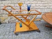 Vintažinis mid century serviravimo staliukas