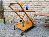 Vintažinis mid century serviravimo staliukas - nuotraukos Nr. 17