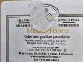 Parduoda reljefinis grafinis žalvarinis paveikslas - nuotraukos Nr. 3