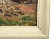 Kartonas aliejiniai dažai Latvija 62,1x45,2 cm - nuotraukos Nr. 3