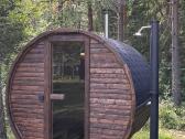 Apvali pirtis-bačka, termo medienos saunos - nuotraukos Nr. 6