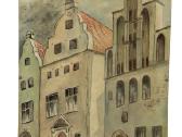 Popierius akvarelė pieštukas Latvija 1981 metai - nuotraukos Nr. 2