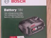 Originalus naujas Bosch 18v, 2,5ah akumuliatorius