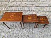 Vintažiniai mid century raudonmedžio staliukai - nuotraukos Nr. 10