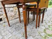 Vintažiniai mid century raudonmedžio staliukai - nuotraukos Nr. 15