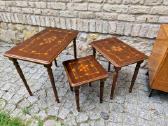Vintažiniai mid century raudonmedžio staliukai - nuotraukos Nr. 22