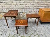 Vintažiniai mid century raudonmedžio staliukai - nuotraukos Nr. 26