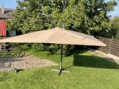 Kremines spalvos didelis 3m x 3m lauko skėtis - nuotraukos Nr. 3