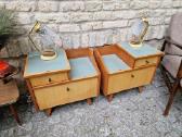 Vintažinės mid century naktinės (lovos)spintelės - nuotraukos Nr. 2