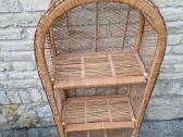 Vintažinė mid century pinta ratango etažerė - nuotraukos Nr. 21
