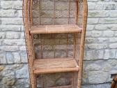 Vintažinė mid century pinta ratango etažerė - nuotraukos Nr. 22