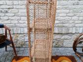 Vintažinė mid century pinta ratango etažerė - nuotraukos Nr. 24
