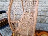 Vintažinė mid century pinta ratango etažerė - nuotraukos Nr. 25