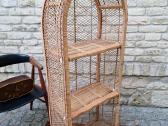 Vintažinė mid century pinta ratango etažerė - nuotraukos Nr. 29