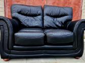 Sofa 2-vietė, natūralios odos