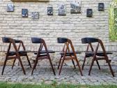 Vintažinės mid century tikmedžio kėdės