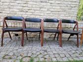 Vintažinės mid century tikmedžio kėdės - nuotraukos Nr. 2
