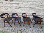 Vintažinės mid century tikmedžio kėdės - nuotraukos Nr. 4