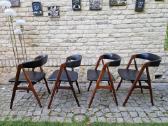 Vintažinės mid century tikmedžio kėdės - nuotraukos Nr. 9