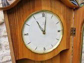 Vintažinis mid century tikmedžio laikrodis - nuotraukos Nr. 13
