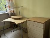 Rašomojo darbo stalo ir komodos komplektas