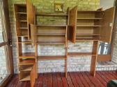 Vintažinė mid century modulinė lentynų sistema
